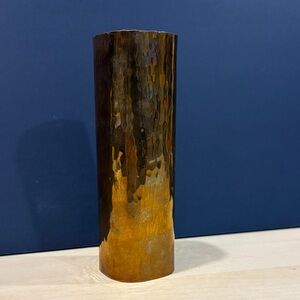 Vintage Hand Hammered Brass Square Vase Signed Fairthorne Studios 1984 Canada